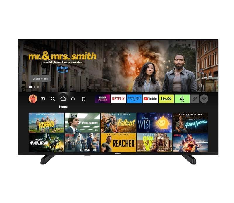 Finlux 50 inch 4K HDR LED Smart TV - MU24F - Netflix - YouTube - Prime Video - Disney+ - Now TV - TNT Sports - Alexa - Dolby Atmos - Dolby Vision - DTS Virtual X - DTS HD - Motion Flow - Micro Dimming